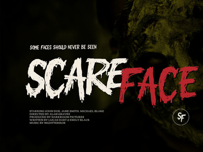 Last One Out | Display Horror Font