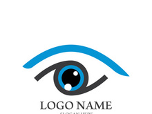 Branding identity corporate eye care vector logo design
