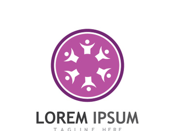 People social community logo design with creative idea preview picture