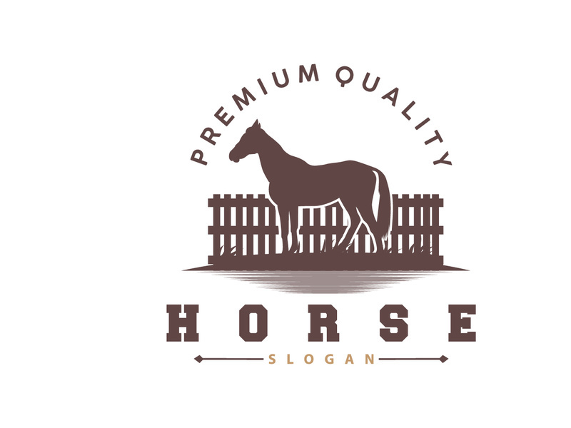Horse Logo, West Country Farm Ranch Cowboy Logo Design