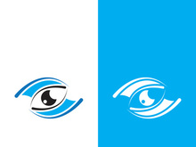Branding identity corporate eye care vector logo design