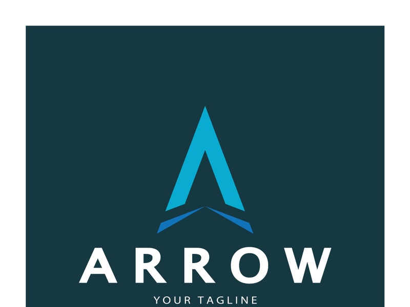 Arrow vector illustration icon Logo Template design