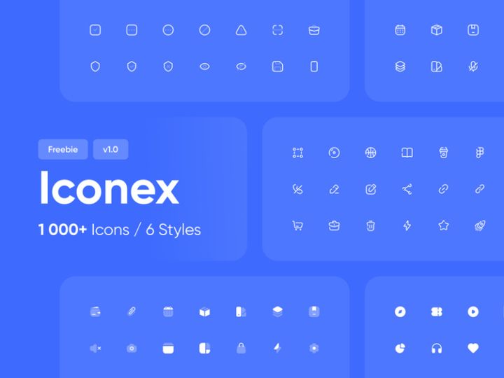 Iconex: 1000+ free icons for Figma