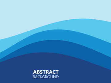 Blue wave water background wallpaper vector preview picture