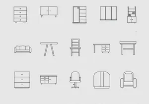 30 Free Furniture Icons