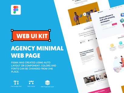 Agency Minimal Web Web UI KIT