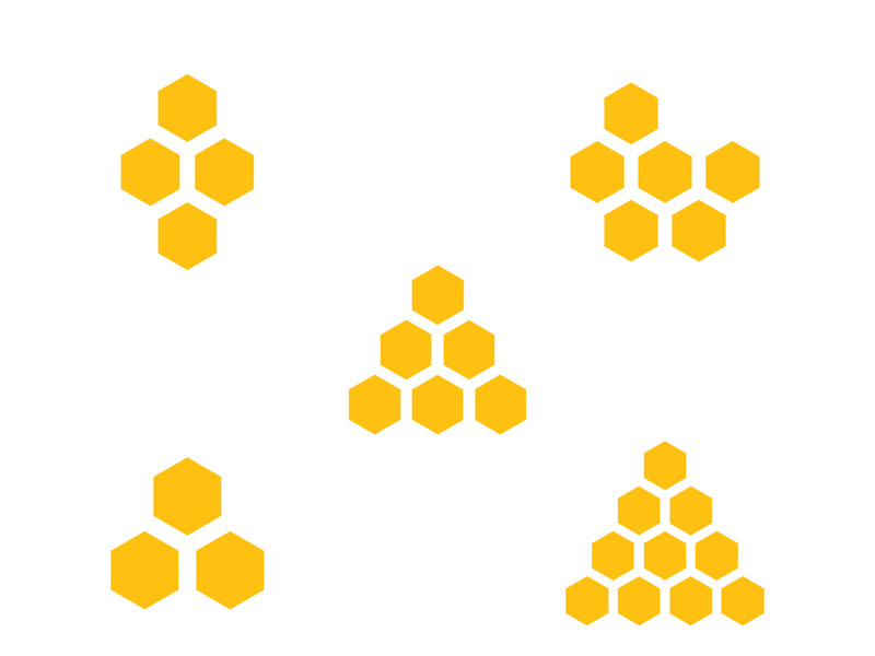 Bee icon design illustration