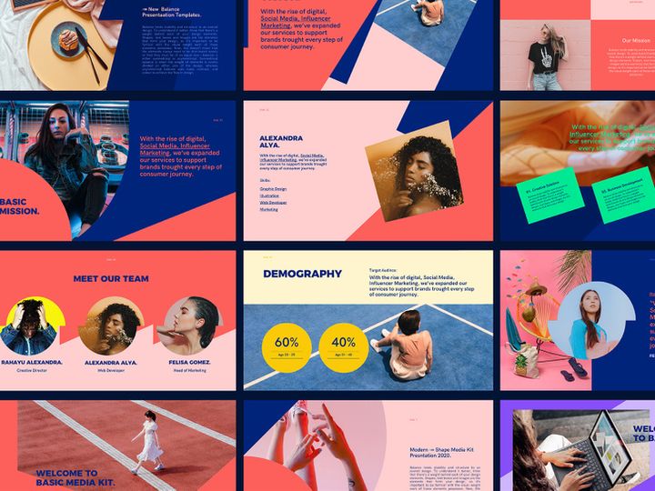 BASIC-Keynote Media Kit Templates