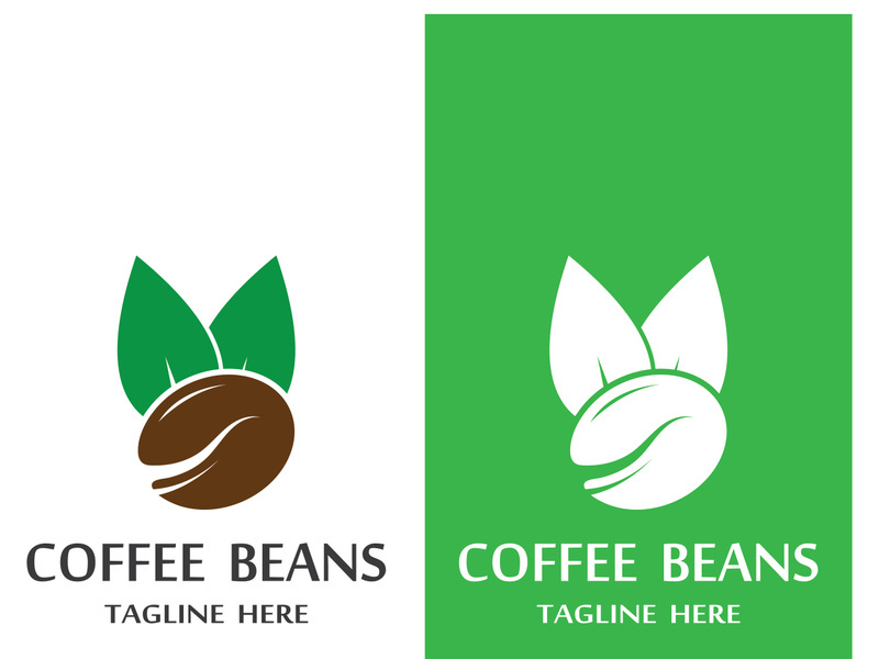 Premium coffee bean logo design.