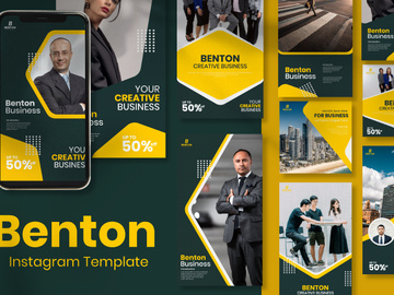 Benton Business Instagram Template preview picture