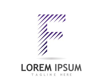 Modern F initial letter logo. preview picture