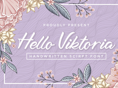 Hello Viktoria - Handwritten Script Font