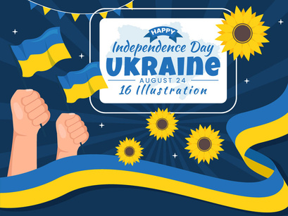 16 Ukraine Independence Day Illustration