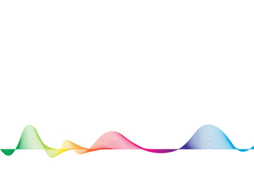 Sound waves vector illustration design template preview picture