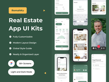 Romahku - Real Estate App UI Kit preview picture