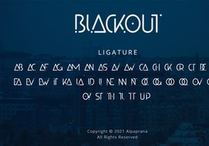 Blackout - Futuristic Display Font