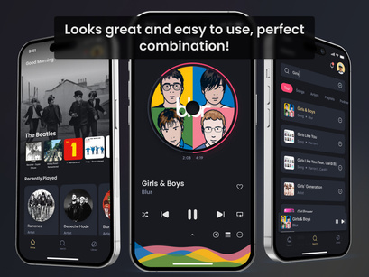 Melodius - Music Streaming App UI Kit