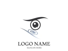 Branding identity corporate eye care vector logo design