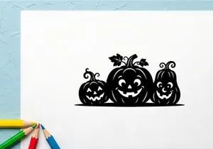 Halloween Pumpkin Carvings with Jack-o'-Lantern Faces for Fall Decor