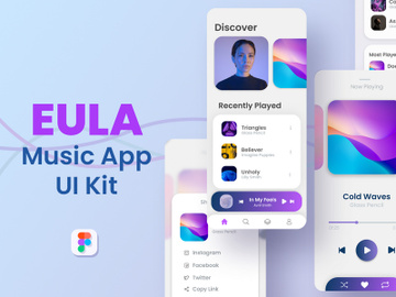 Eula - Music App UI Kit preview picture