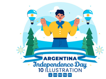 10 Argentina Independence Day Illustration preview picture