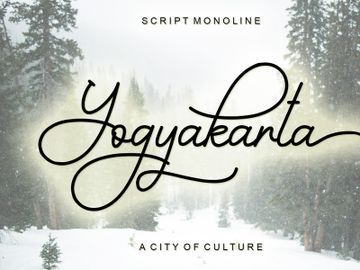 Yogyakarta - Monoline Script preview picture