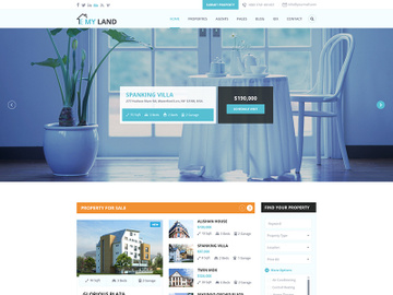 Real Estate Sale And Rental PSD Template preview picture