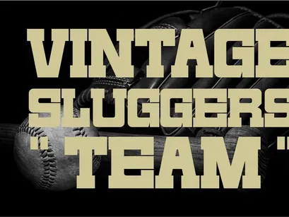 Baseball Varsity - Condensed Slab Serif Font