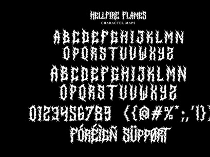 Hellfire Flames | Death Metal Font