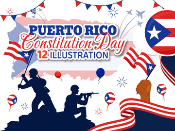 12 Puerto Rico Constitution Day Illustration preview picture