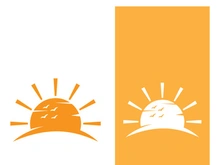 Sun logo design with a modern concept.