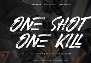 Black Rusher - Brush Font