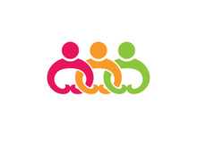 Colorful community group team People Logo Design