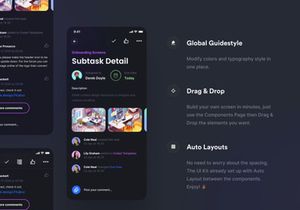 TaskEz Productivity App iOS UI Kit