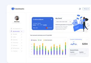 Banktastic Dashboard for the bank