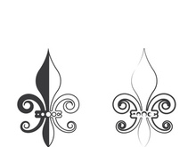 Fleur de lis vector icon design