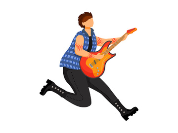 Guitarist flat color vector illustration preview picture