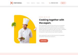 Chef's Kitchen Free NextJs Landing Page Template