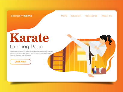 Karate - Landing Page Illustration