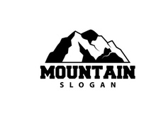 Mountain Logo, Nature Landscape Vector