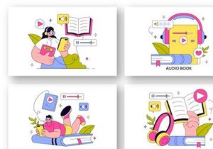 10 Audio Book Illustration