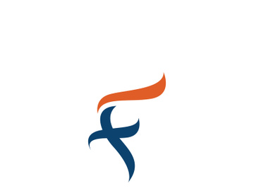 F logo and symbol vector icon app preview picture