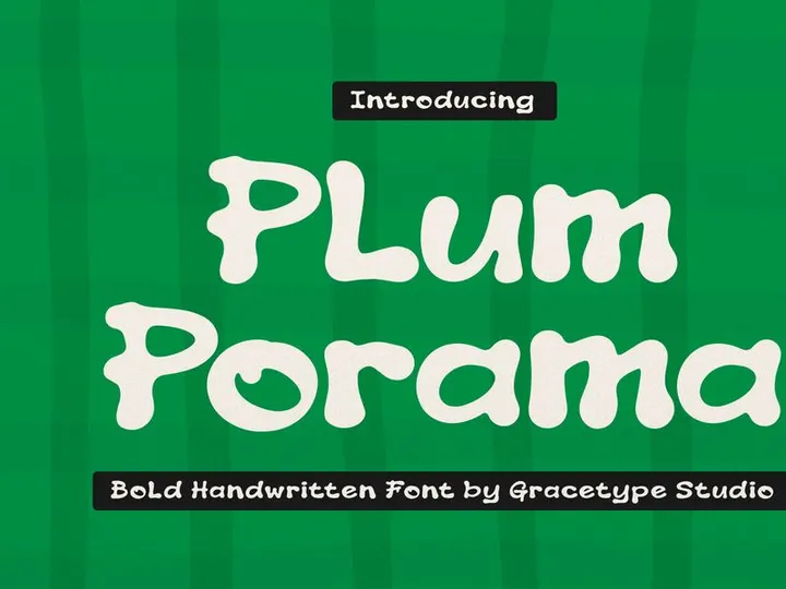 Plum Porama | Bold Handwritten
