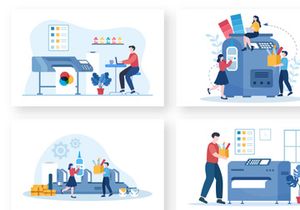 13 Print Shop Design Illustration