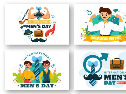 12 International Men's Day Illustration