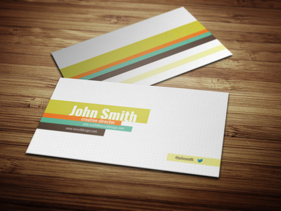 Dotted Business Card Template