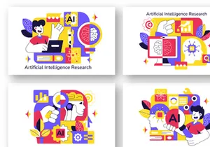 10 Artificial Intelligence Research Illustration
