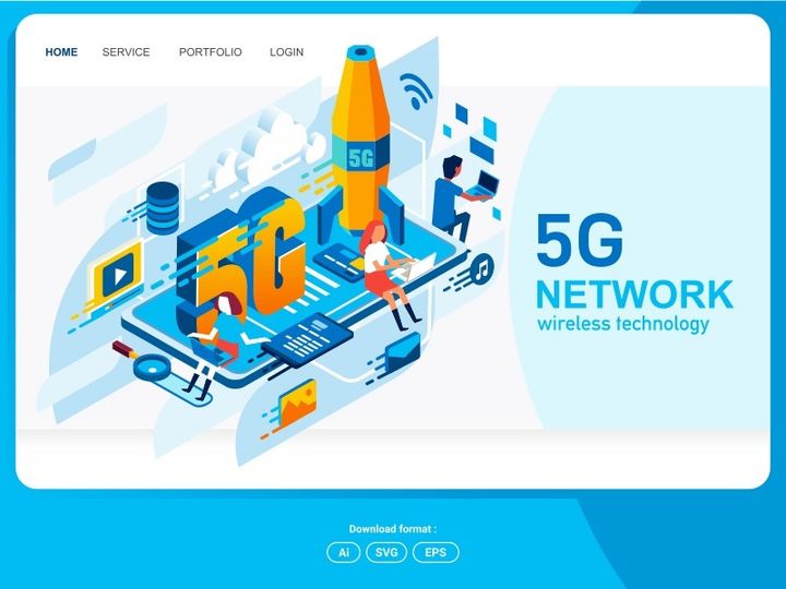 5G Network Start-Up Landing Page