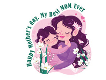Happy Mother's Day SVG illustration