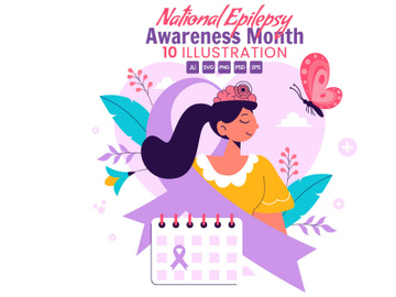 10 National Epilepsy Awareness Month Illustration preview picture